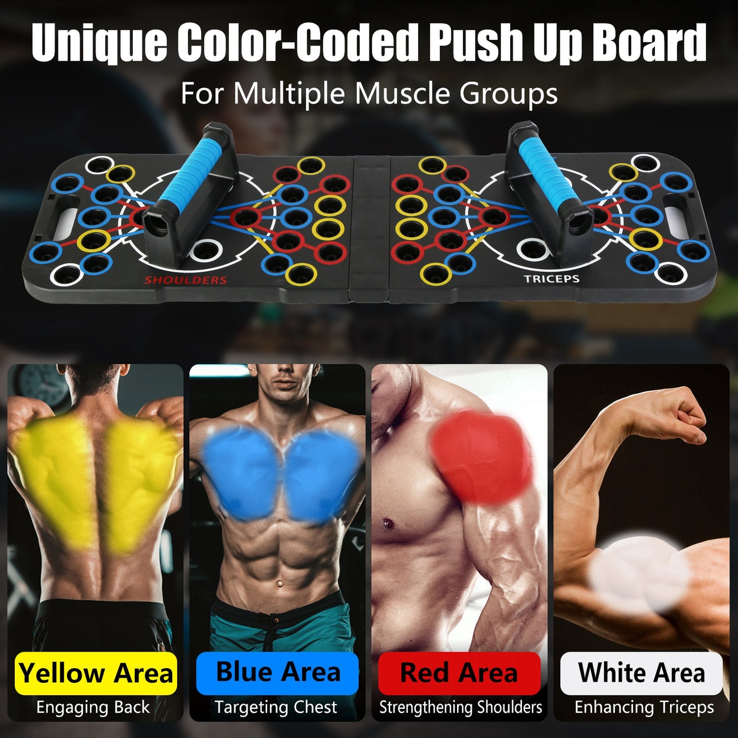 Portable Push Up Board with 15 Accessories Set