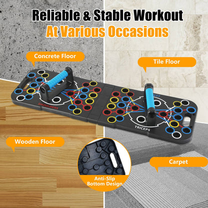 Portable Push Up Board with 15 Accessories Set