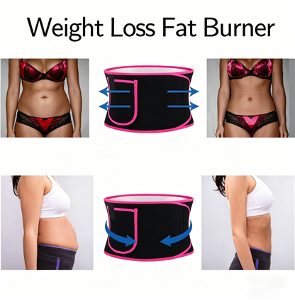 Waist Trimmer Belt for Men and Women Sweat Sauna Wrap for Belly Fat Burning and Waist Training Support