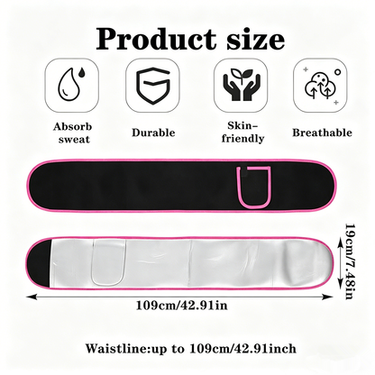 Waist Trimmer Belt for Men and Women Sweat Sauna Wrap for Belly Fat Burning and Waist Training Support