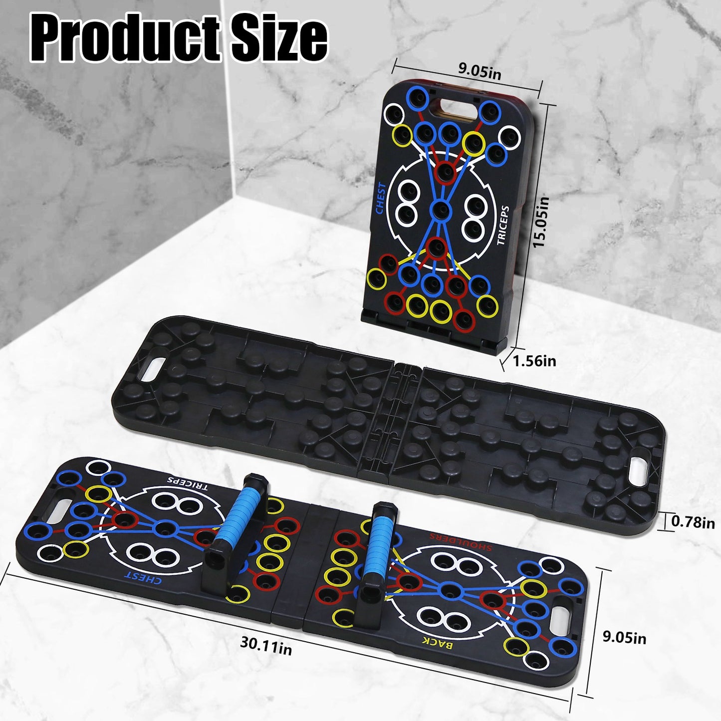 Portable Push Up Board with 15 Accessories Set